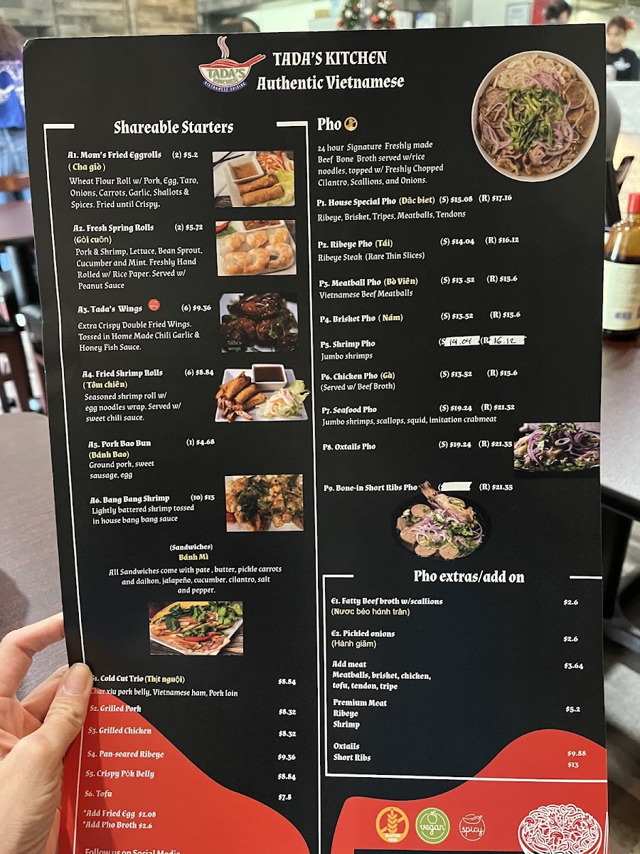 Menu Tada’S Kitchen Vietnamese Cuisines-7